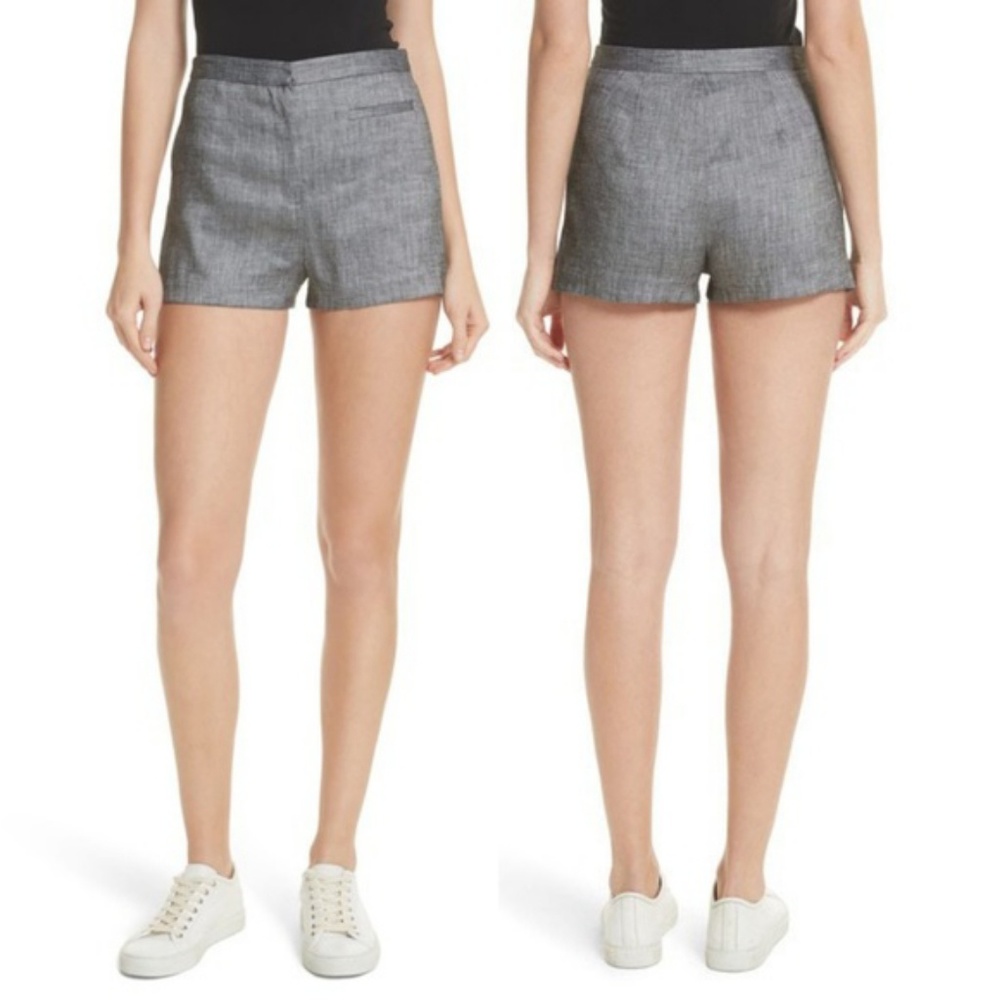 Milly Trudee Gray High Waist Shorts